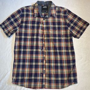 Vans plaid button up tee